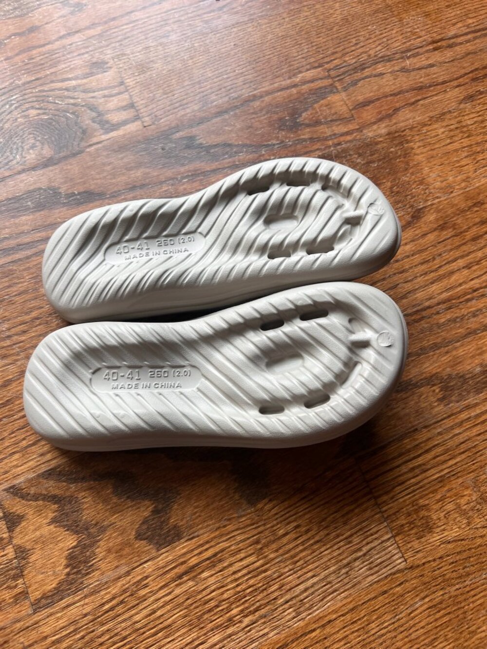 Cushioned Foam Thong Flip Flop Sandals Recovery Sage Gray Sz 40-41 - Picture 3 of 3